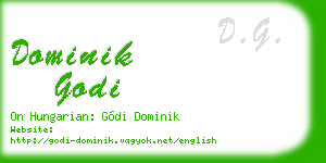 dominik godi business card